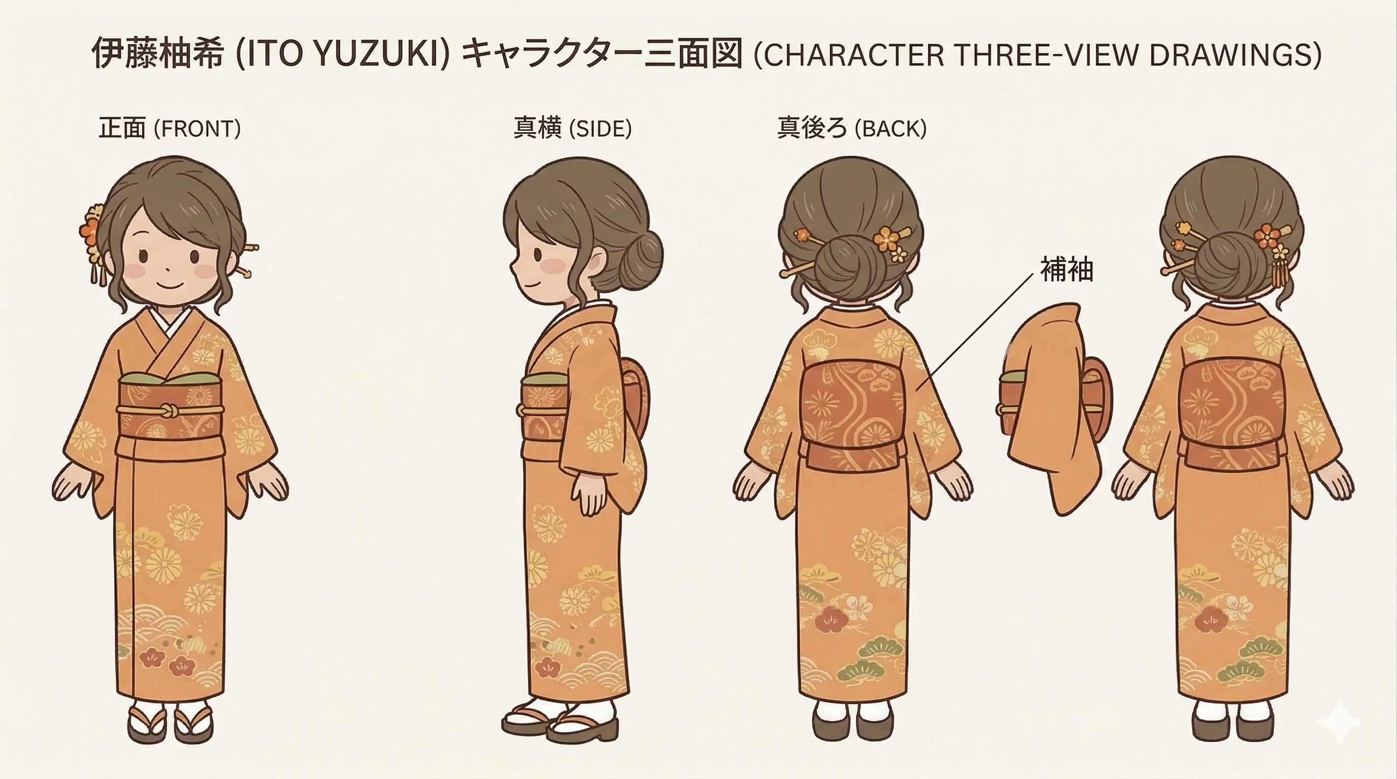 ゆず先生の紹介キャラクターイラスト