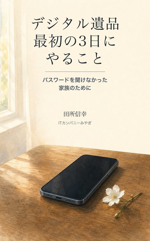 Kindle本『デジタル遺品 最初の3日にやること』の表紙