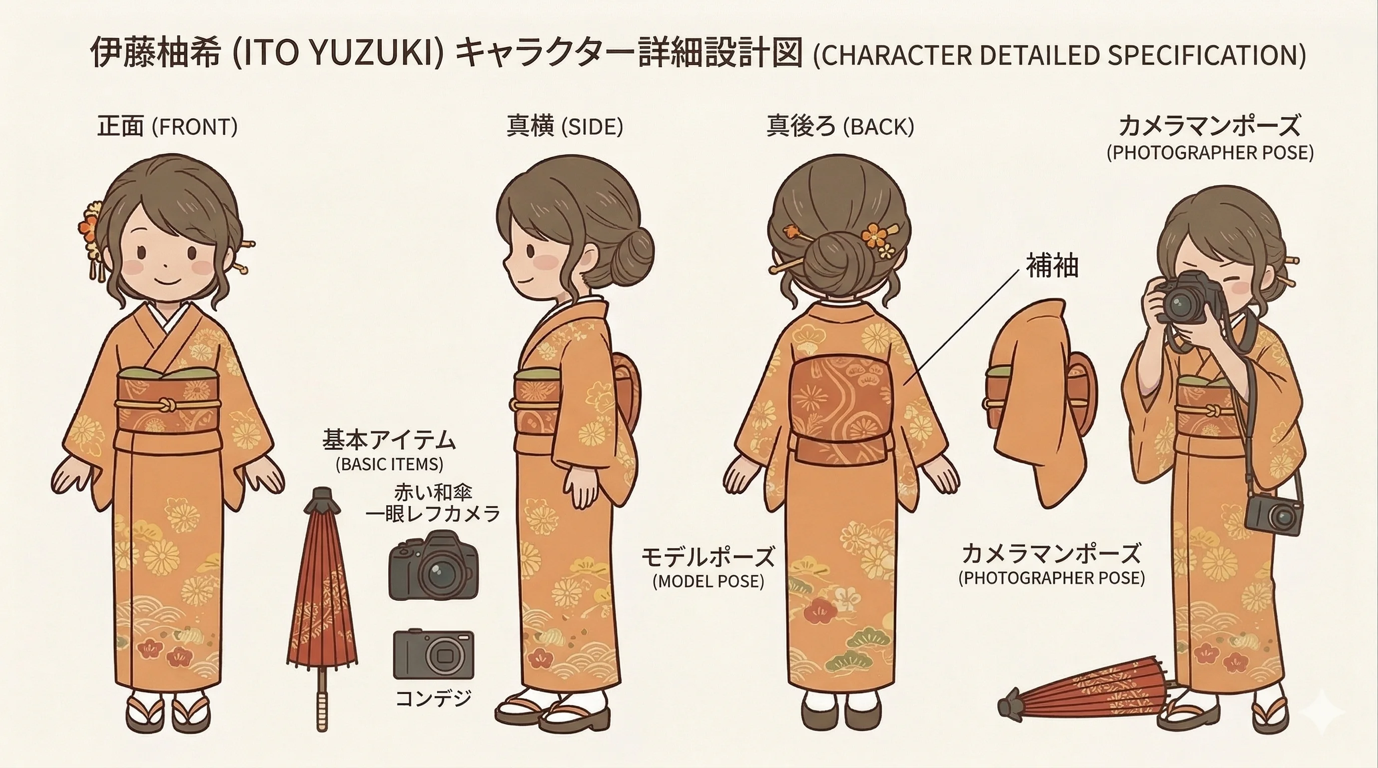 ゆず先生のキャラクターイラスト