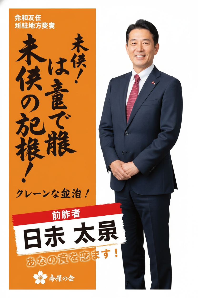 選挙ポスターデザイン制作実績（候補者情報は非公開）