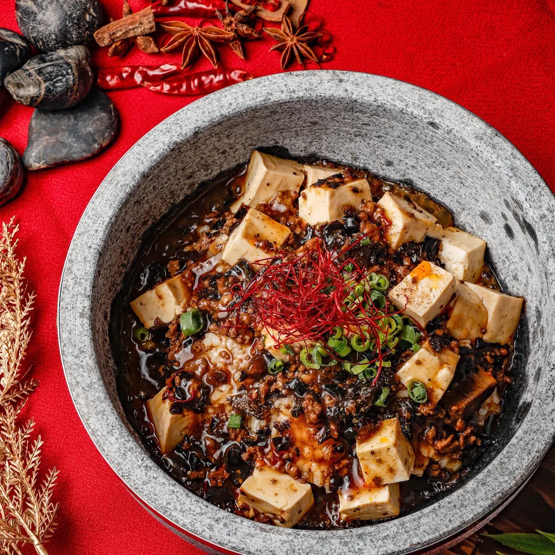 石鍋の麻婆豆腐の撮影作品